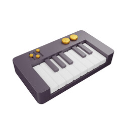 3D Icon Piano Music Studio