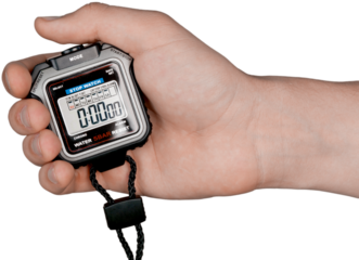 Digital Stopwatch in a Hand