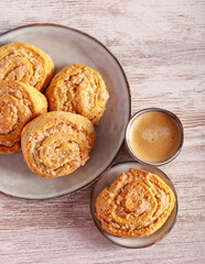 Pinwheel cookies with nut