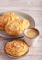 Pinwheel cookies with nut