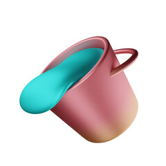 3D Icon Paint Bucket Tools Digital Toolbox
