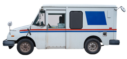 Isolated Mail delivery truck - 597721831