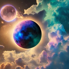 Obraz premium 惑星の世界へようこそ