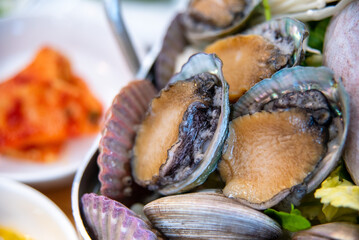 South Korea food. Seafood Hot Pot