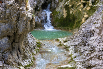 Seven waterfalls trail in Istria, Croatia