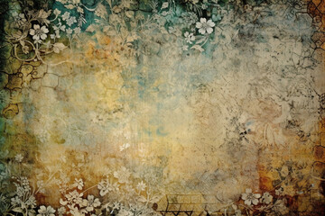 Vintage even background paper. AI generative