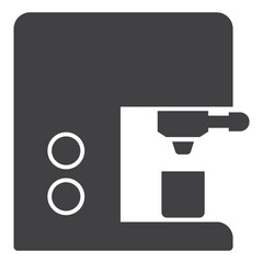 Espresso coffee machine, Solid icon on transparent background