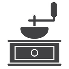 coffee grinder, Solid icon on transparent background