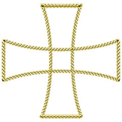 Gold Chain Jewelry. Gold Plus Pendant. chain plus symbol