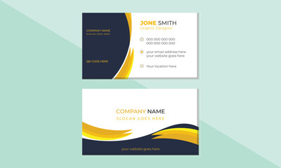 Professional business card design template  