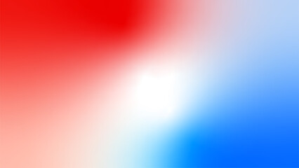 Abstract red white cyan blue flag color gradient background