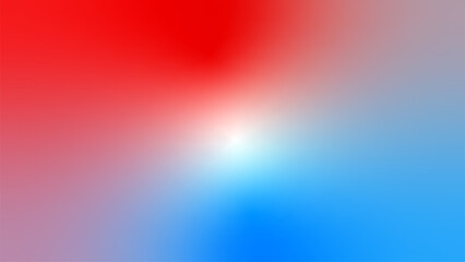 Abstract red white cyan blue flag color gradient background