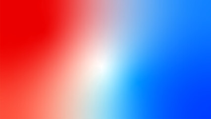 Abstract red white cyan blue flag color gradient background