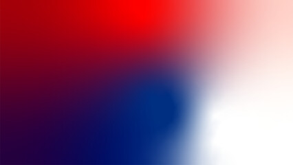 abstract red white blue tricolor flag gradient background