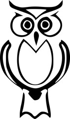 owl icon vector symbol design illustration