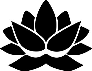 lotus icon vector symbol design illustration