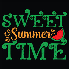 Sweet summer time t-shirt design