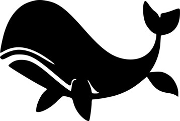 Whale icon vector symbol design illustration