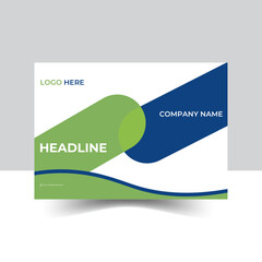 Corporate business yearly report cover design. report cover design AI editable file.