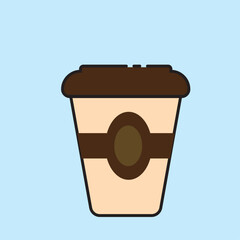Coffee cup icon. Coffee cup vector illustration.