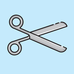 Scissors Icon. Vector Illustration.