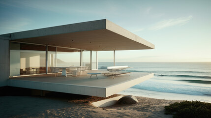 Fototapeta na wymiar Modern Beach house
