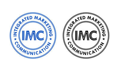 integrated marketing communication design template illustration