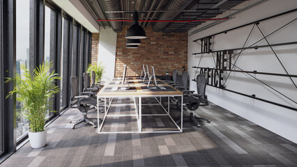 Interior of dream office.