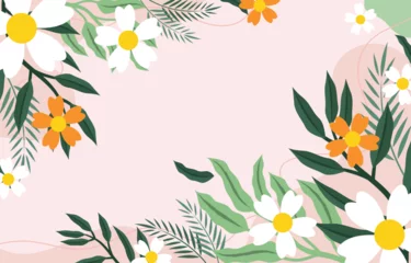 Behang Flower Background Design © Mermaidman