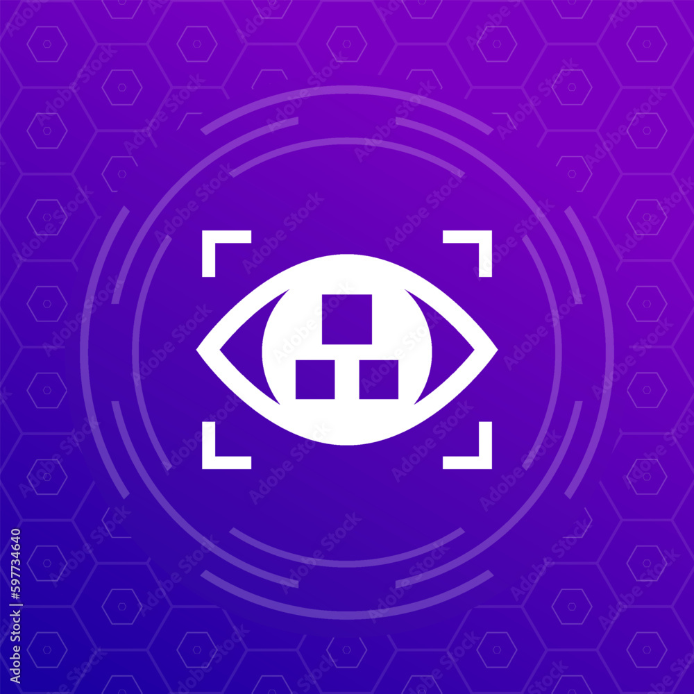 Poster pattern recognition icon for web