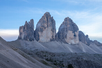 tre cime di lavaredo, vista classica dal rifugio locatelli