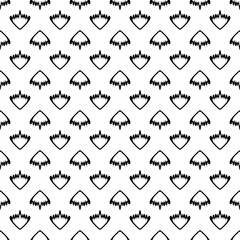 black and white seamless pattern repeated design ornament decoration floral flower damask style geometric elements tile texture textile fabric vector illustration