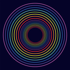 color abstraction, rainbow stripes, LGBT colors on a black background, colored pencils and paints, rainbow, rainbow abstract, background in the style of rainbow stripes