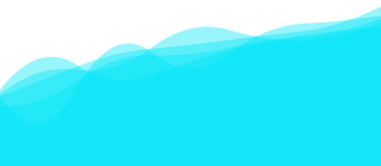 Fototapeta na wymiar Water wave Blue river, sea, ocean layer. Vector background