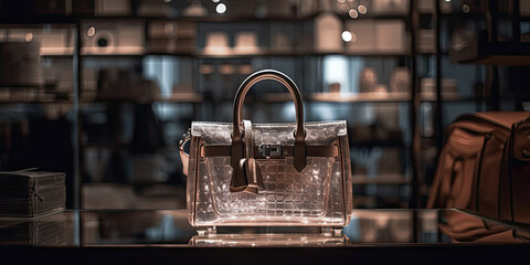 Boutique Handbag Display - Made with Generative AI