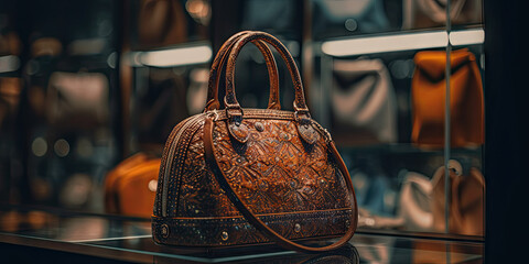 Unique Handbag Display - Made with Generative AI