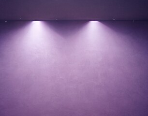 Abstract background of light shining on purple wall, for displaying products, studio backdrops.