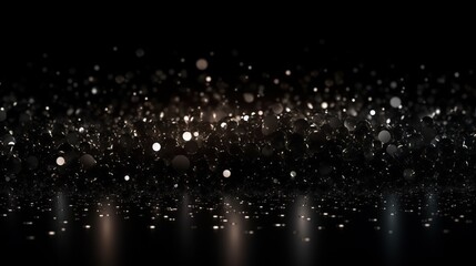 Sparkling Luxury: Glitter, Bokeh Sparkles, and Particles. Generative AI