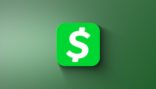 Agadir, Morocco - April, 2023: In this photo illustration Cash App application is displayed on gradient background