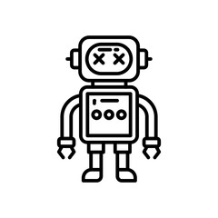 Fototapeta premium Machine Malfunction icon in vector. Illustration