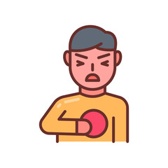 Heart Attack icon in vector. Illustration