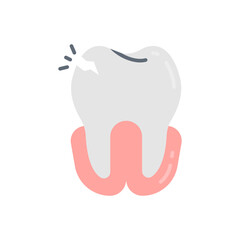Dental Emergency icon in vector. Illustration