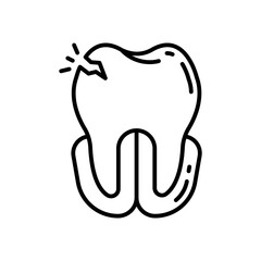 Dental Emergency icon in vector. Illustration