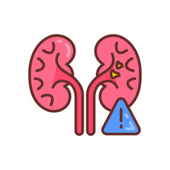 Organ Failure icon in vector. Illustration