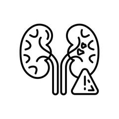 Organ Failure icon in vector. Illustration