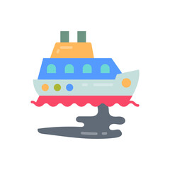 Naklejka premium Oil Spill icon in vector. Illustration