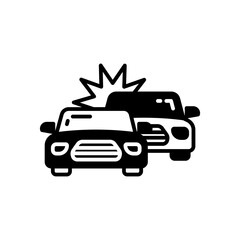 Road Accident icon in vector. Illustration
