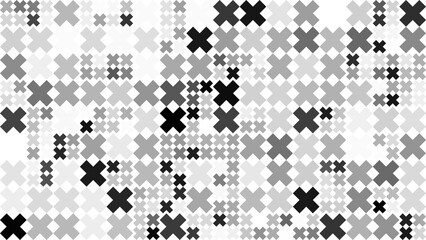 Cross pattern seamless gray on white background. Plus sign abstract background vector.