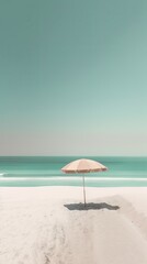 Fototapeta premium [PORTRAIT] Simplicity by the Sea: A Minimalist Photography Piece of Beach Vibes
