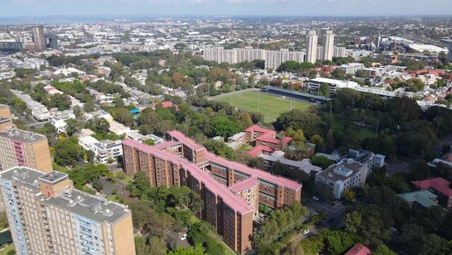 Aerial Drone View Of Redfern In Inner Sydney, NSW Australia Looking South West Toward Alexandria  